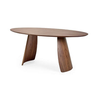 Julius Oval Dining Table - Walnut