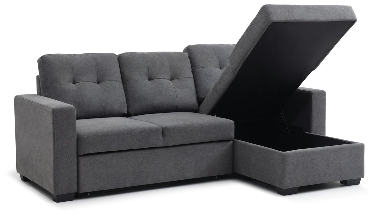 Hampton Corner Sofa Bed - Grey