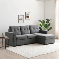 Hampton Corner Sofa Bed - Grey