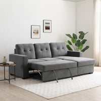 Hampton Corner Sofa Bed - Grey