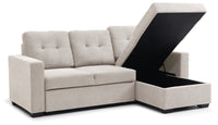 Hampton Corner Sofa Bed - Natural