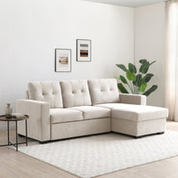 Hampton Corner Sofa Bed - Natural