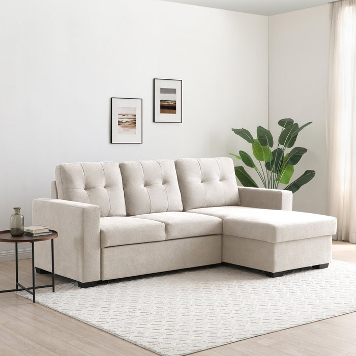 Hampton Corner Sofa Bed - Natural