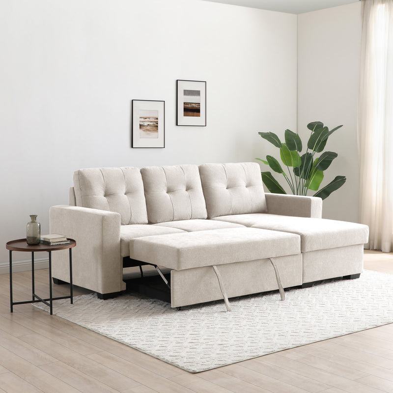 Hampton Corner Sofa Bed - Natural