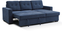 Hampton Corner Sofa Bed - Navy