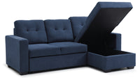 Hampton Corner Sofa Bed - Navy