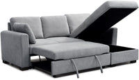 Sorrento Corner Sofa Bed - Grey