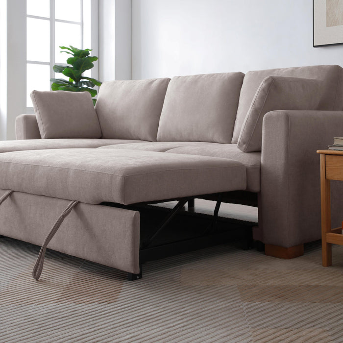 Sorrento Corner Sofa Bed - Taupe