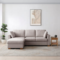 Sorrento Corner Sofa Bed - Taupe