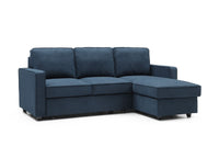 Myles Corner Sofa Bed - Blue