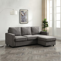 Myles Corner Sofa Bed - Grey