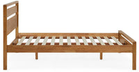 Skandi Mid Century Bed - Mid Oak