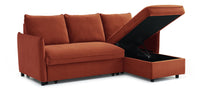 Blaire Sofa Bed Collection - Burnt Orange