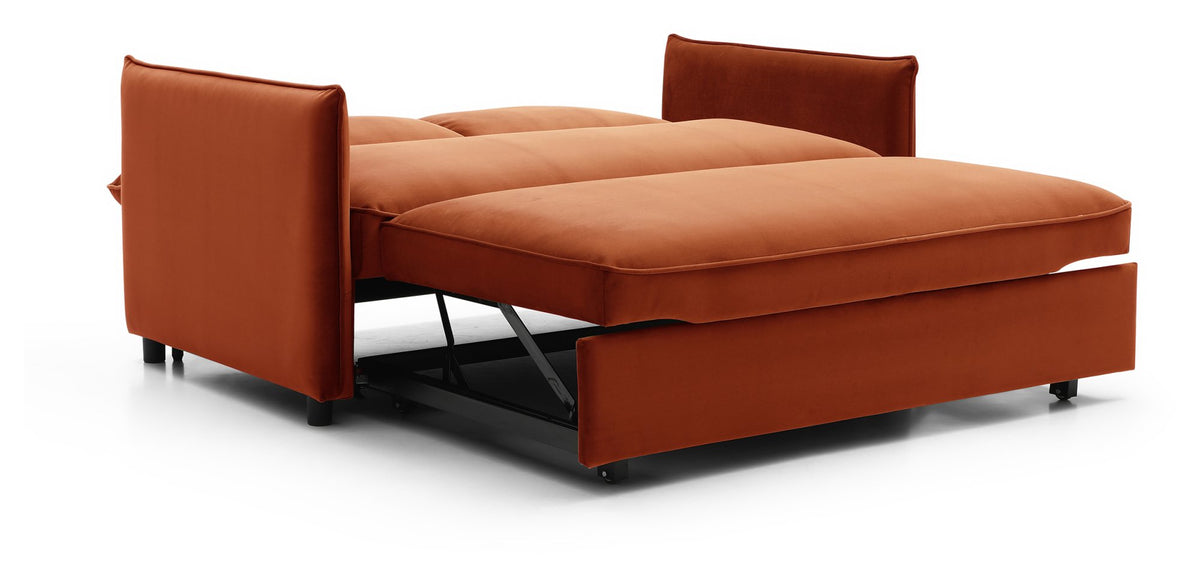 Blaire Sofa Bed Collection - Burnt Orange