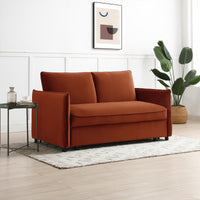 Blaire Sofa Bed Collection - Burnt Orange