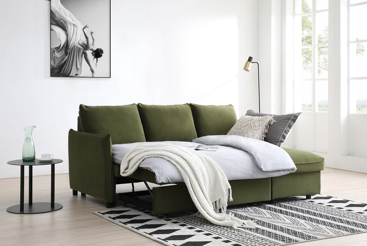 Blaire Sofa Bed Collection - Olive