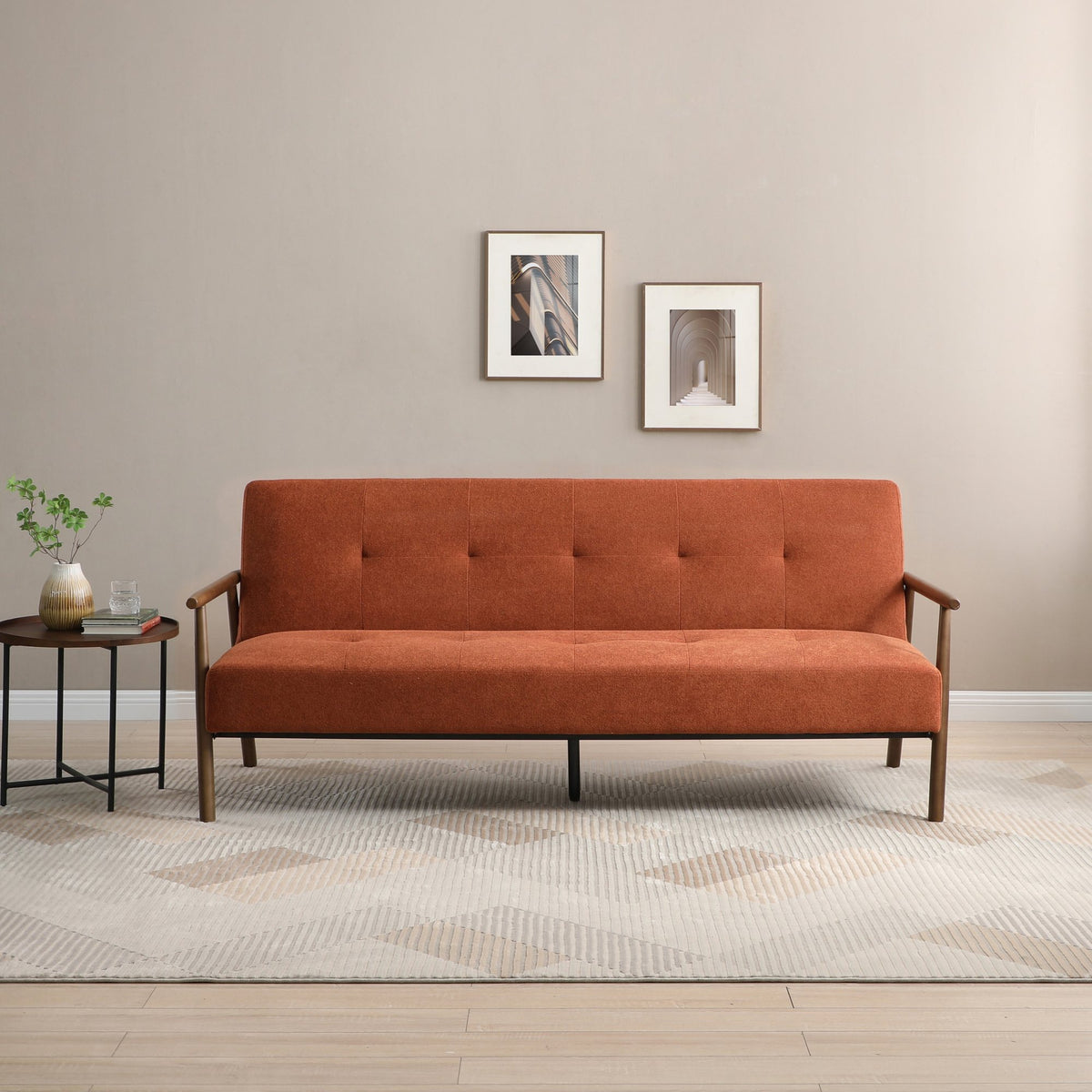 Berkeley Sofa Bed - Burnt Orange