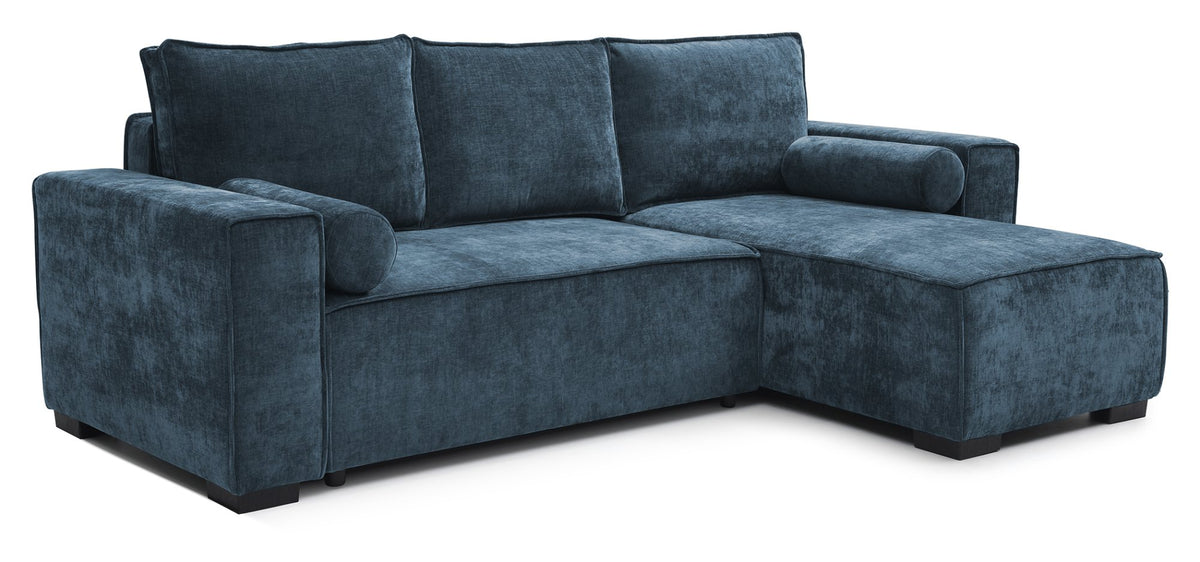 Harrison Corner Sofa Bed - Navy