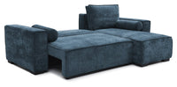 Harrison Corner Sofa Bed - Navy