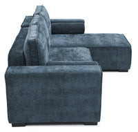 Harrison Corner Sofa Bed - Navy