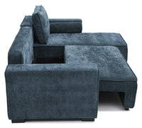 Harrison Corner Sofa Bed - Navy