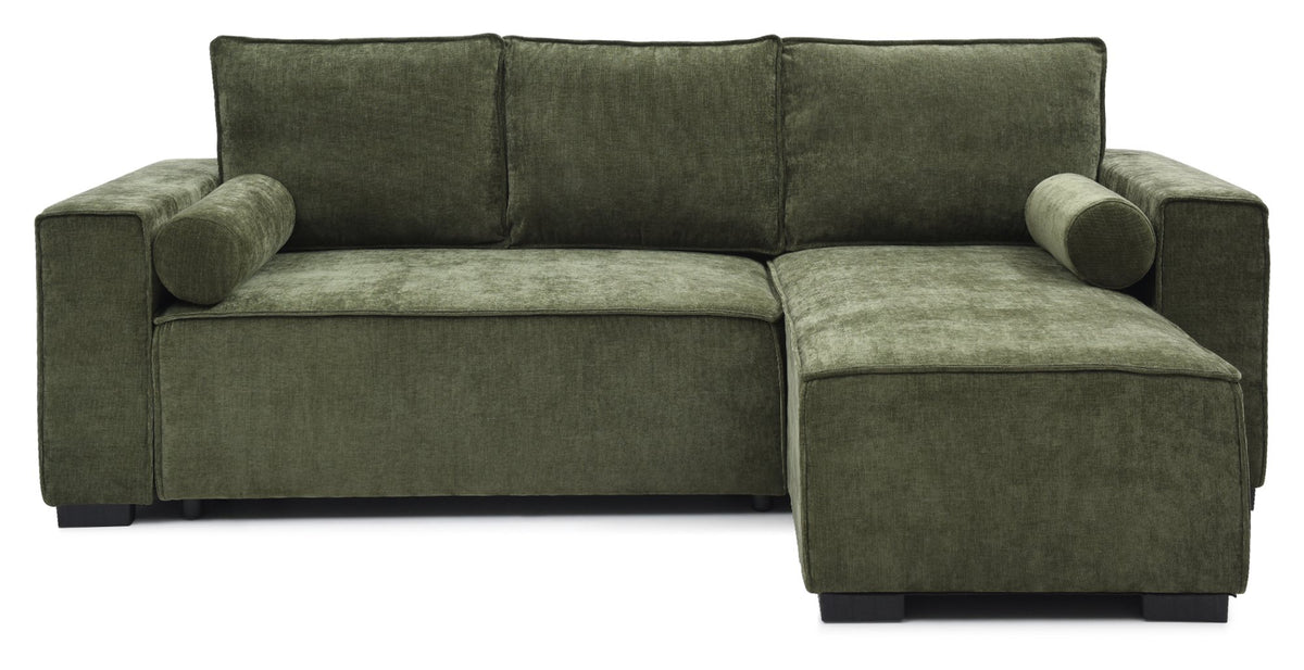 Harrison Corner Sofa Bed - Olive