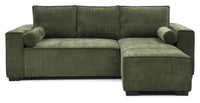 Harrison Corner Sofa Bed - Olive