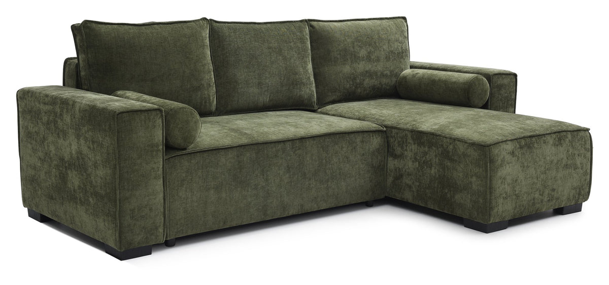 Harrison Corner Sofa Bed - Olive