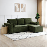 Harrison Corner Sofa Bed - Olive