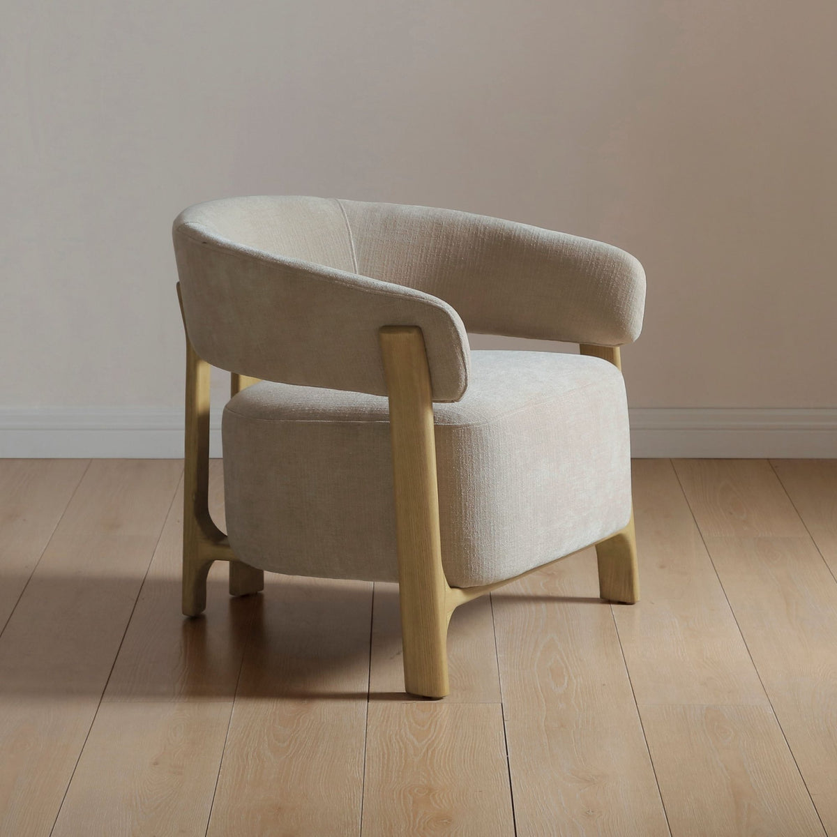 Amos Accent Chair - Taupe Chenille