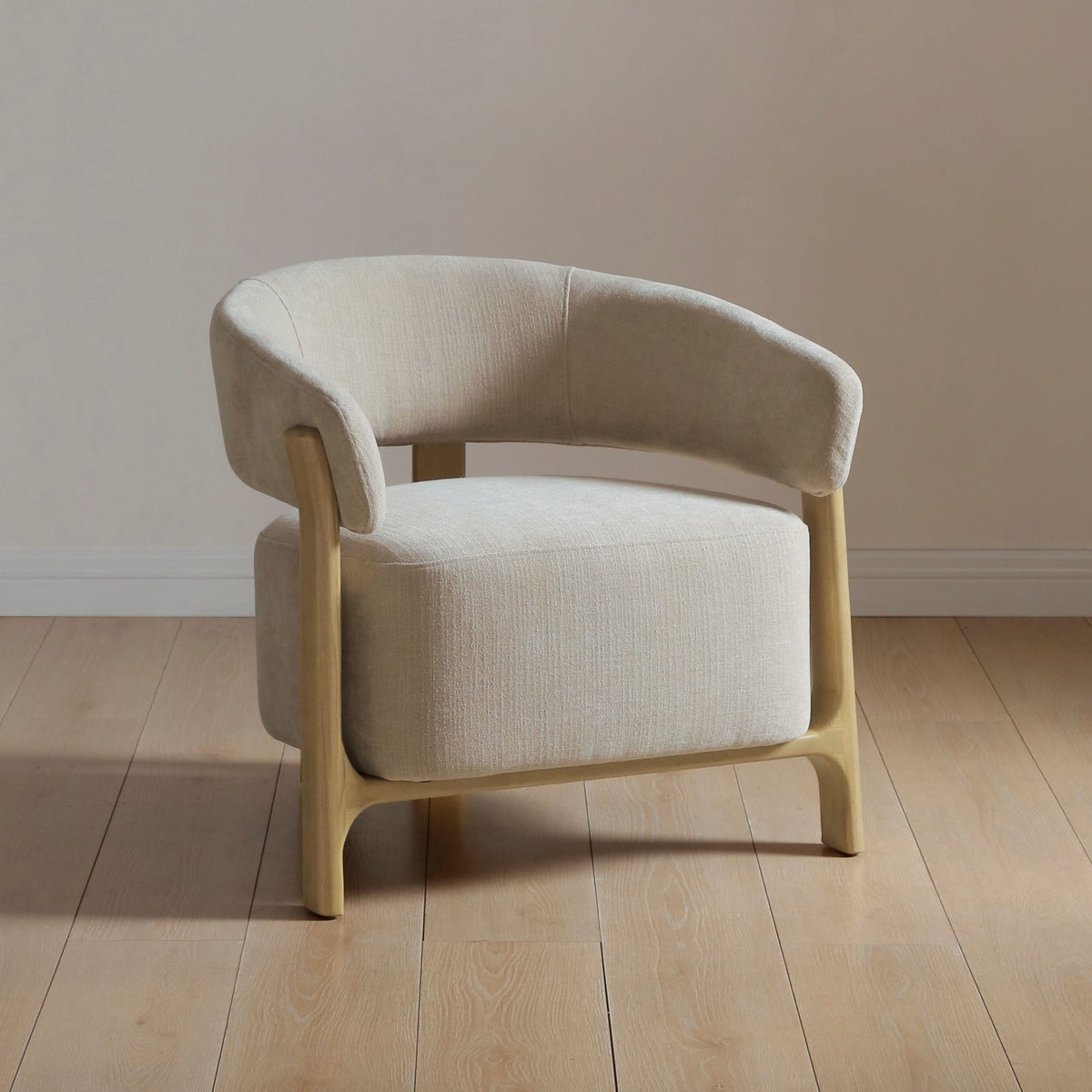 Amos Accent Chair - Taupe Chenille