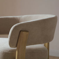 Amos Accent Chair - Taupe Chenille