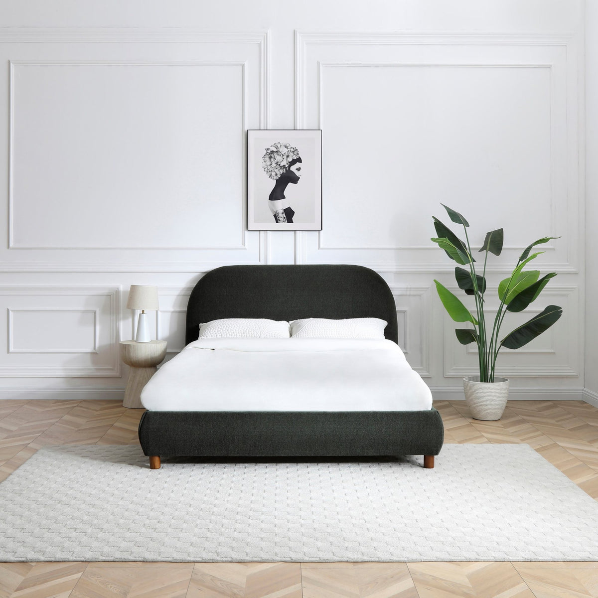 Nora Bed - Olive