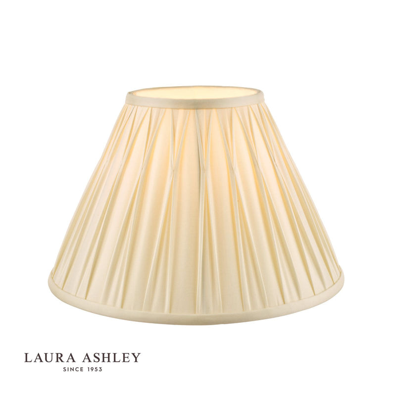 Laura Ashley - Fenn Silk Shade - Smooth Ivory