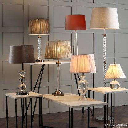 Laura Ashley - Selby Table Lamp Bases - Polished Nickel