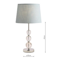 Laura Ashley - Selby Table Lamp Bases - Polished Nickel