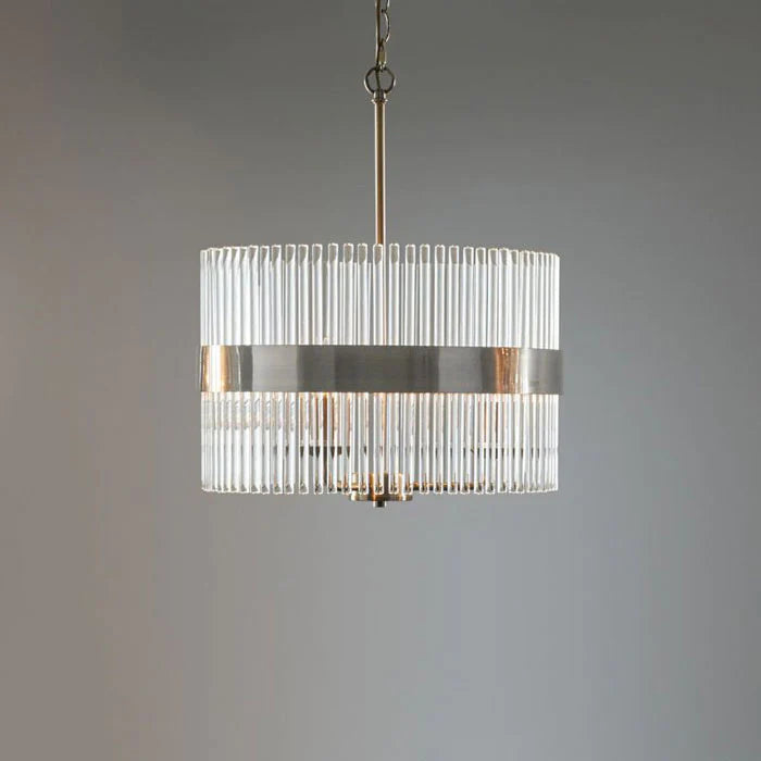Laura Ashley Alexa 3 Light Pendant - Polished Nickel