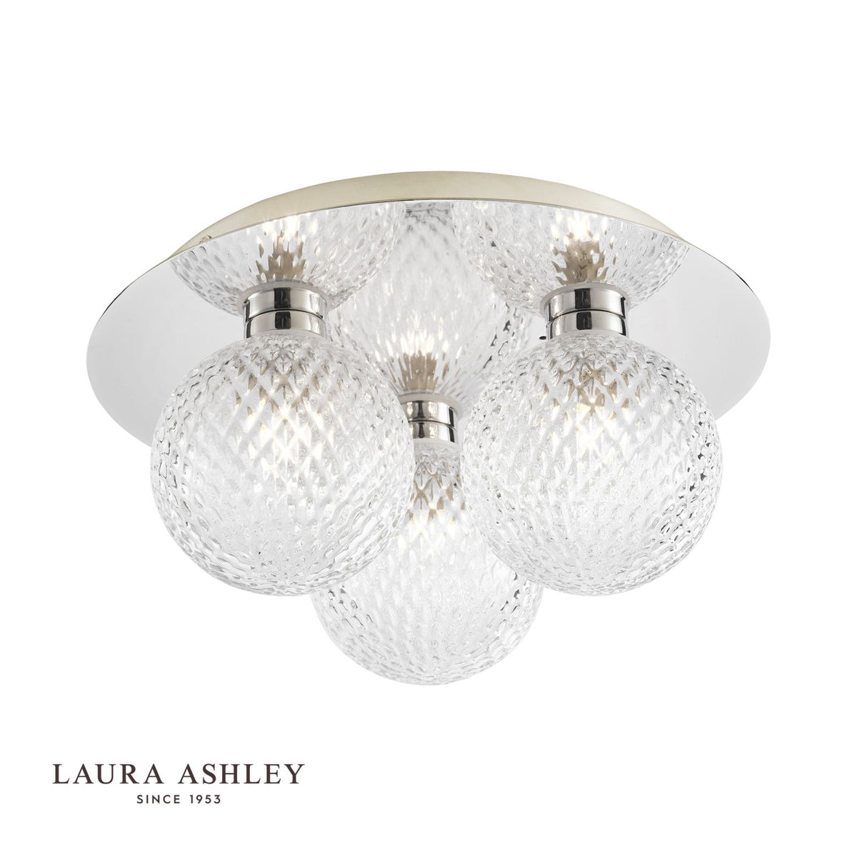 Laura Ashley - Prague Bathroom Wall Lights - Polished Chrome