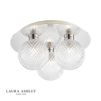 Laura Ashley - Prague Bathroom Wall Lights - Polished Chrome