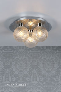 Laura Ashley - Prague Bathroom Wall Lights - Polished Chrome