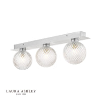 Laura Ashley - Prague Bathroom Wall Lights - Polished Chrome