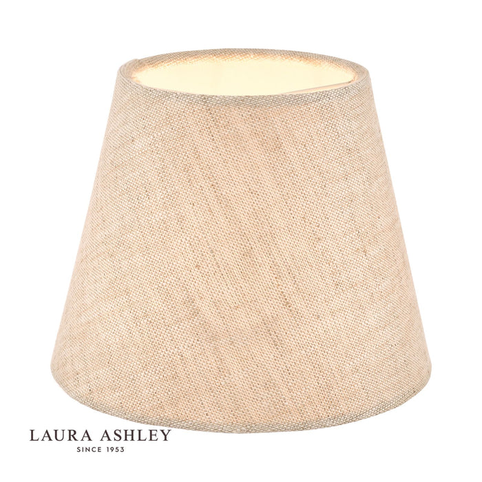 Laura Ashley - Bray 5" Tapered Linen Shade - Natural