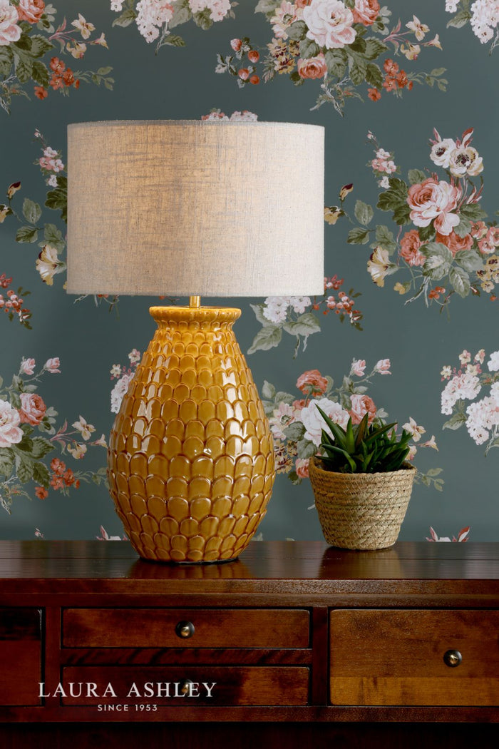 Laura Ashley - Liza Table Lamp - Glazed Orange