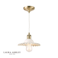 Laura Ashley - Beca Ceramic Pendant - Gloss White