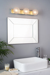 Laura Ashley - Prague Bathroom Wall Lights - Satin Brass