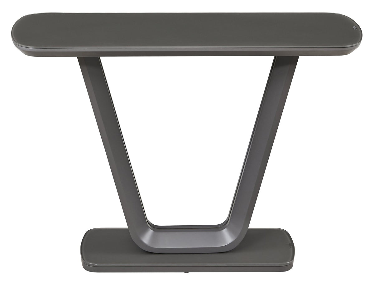 Lazzaro Graphite Grey Matt Living Collection - Console Table