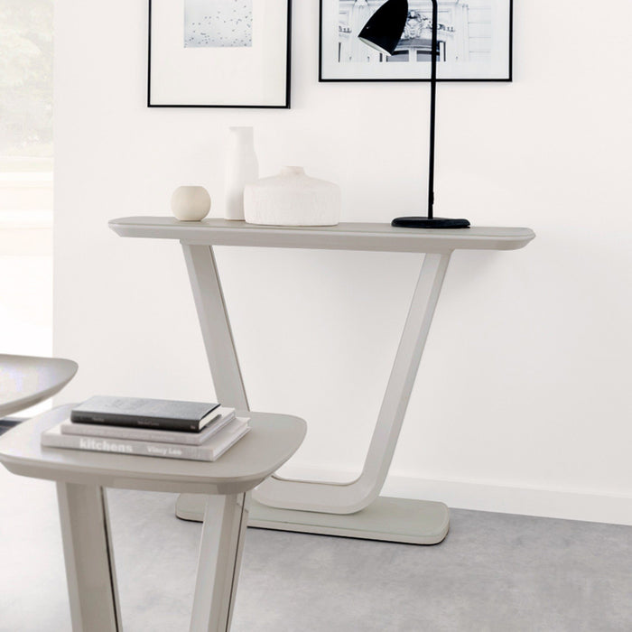 Lazzaro Light Grey Matt Living Collection - Console Table