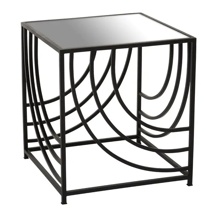 Logan Occasional Table Collection - Black Marble/Silver