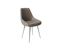Lanna Faux Leather Dining Chairs (pair)