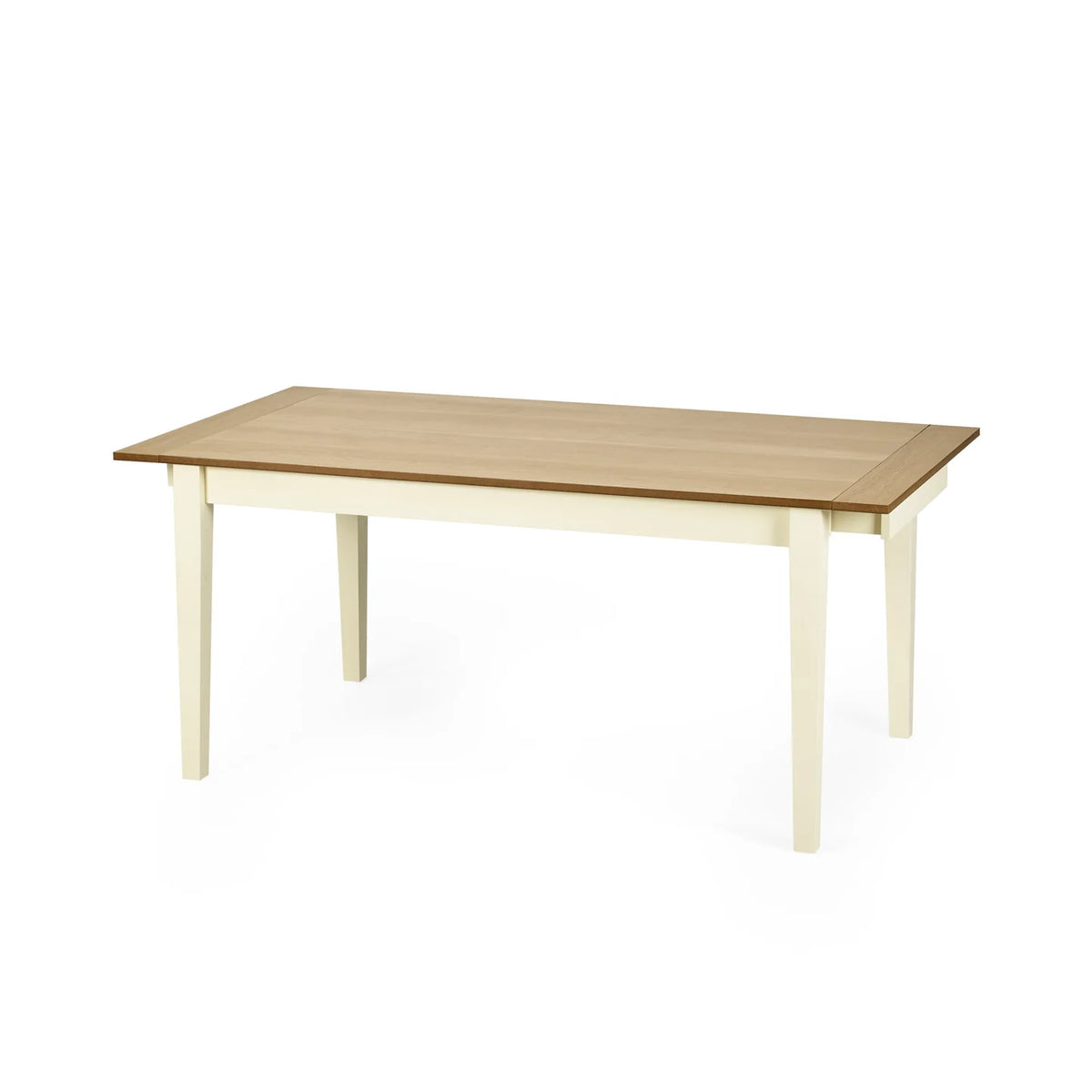 Larissa Lift Up Extension Dining Table - Natural/White